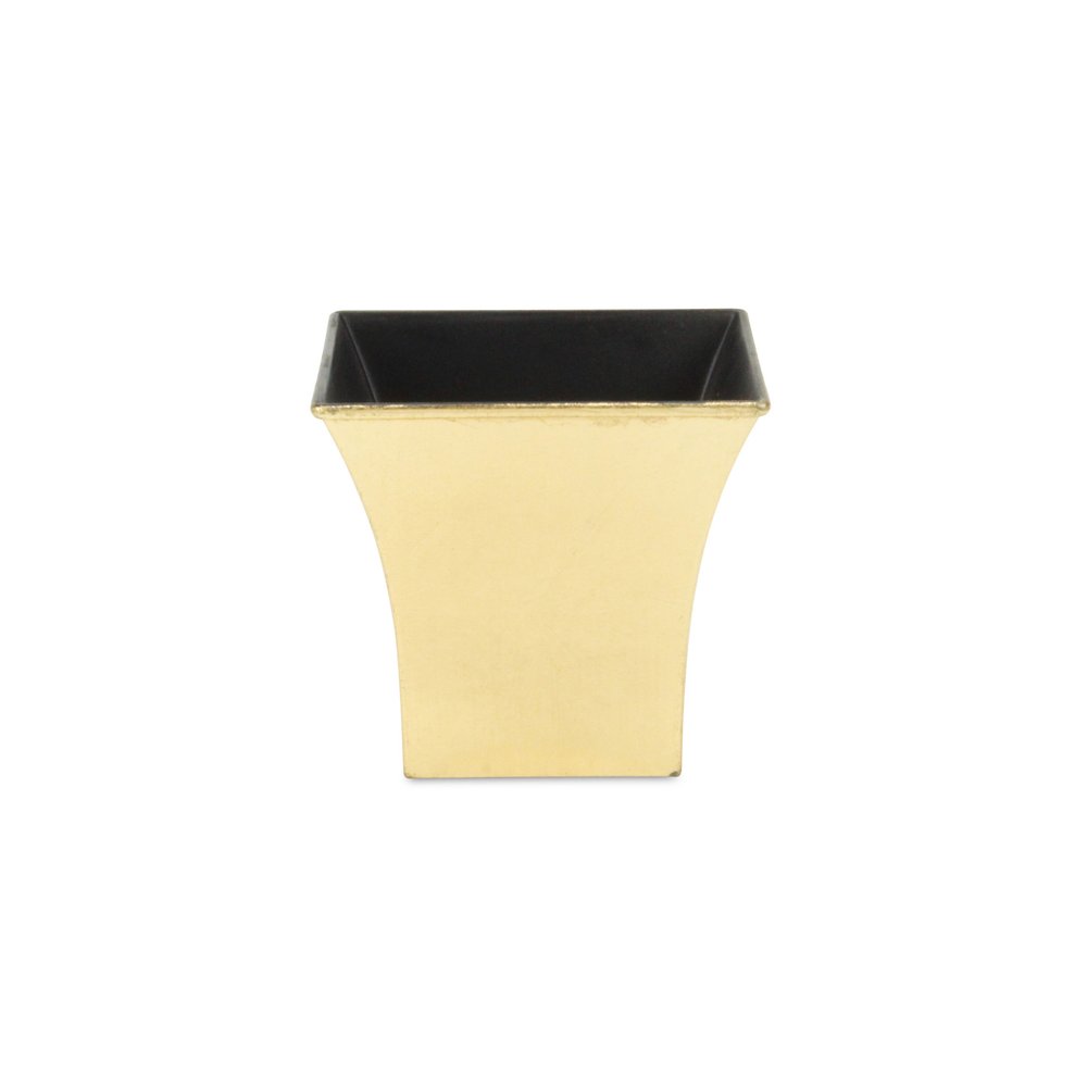 Gold Recycled Plastic Indoor Outdoor Square Pot Planter - 5-inch