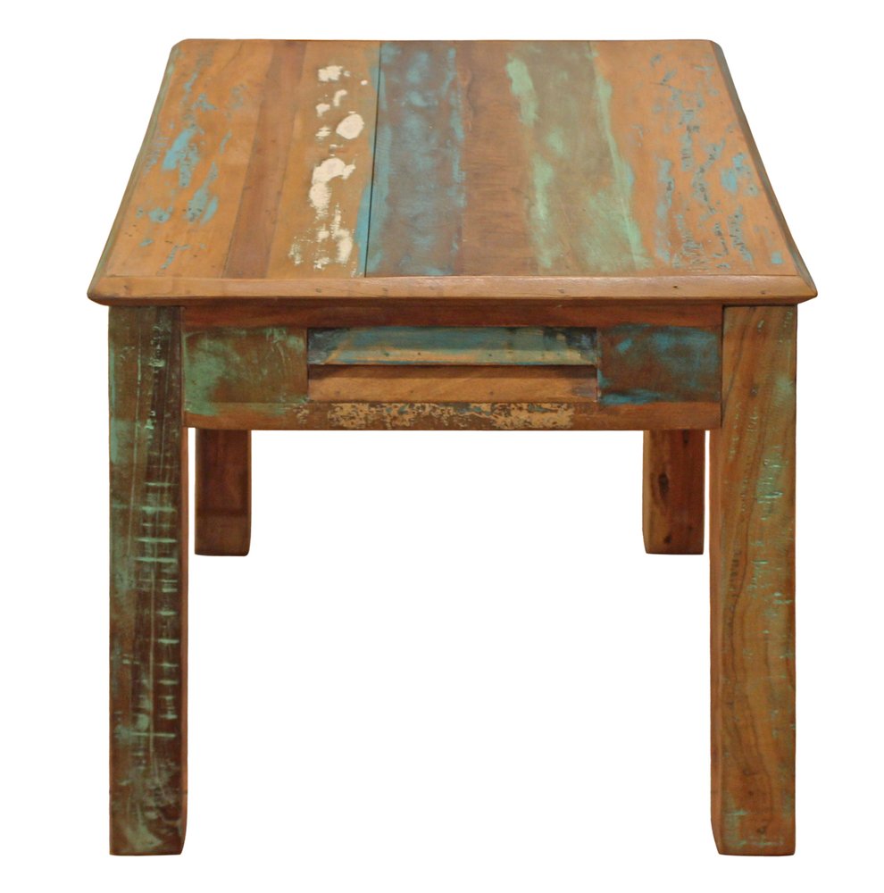 Brown Solid Wood Square End Table with Drawer - 24-inch