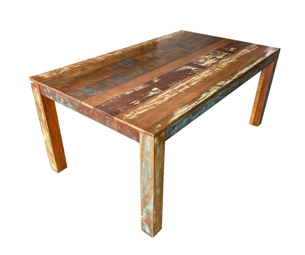 Brown Solid Wood Dining Table - 72-inch