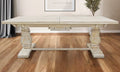 Light Brown Rectangular Solid Wood Butterfly Leaf Dining Table - 90-inch