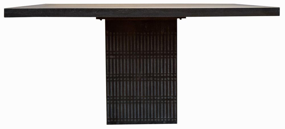 Brown Square Solid Wood Dining Table - 60-inch