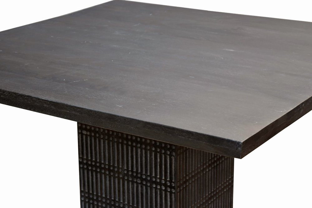 Brown Square Solid Wood Dining Table - 60-inch