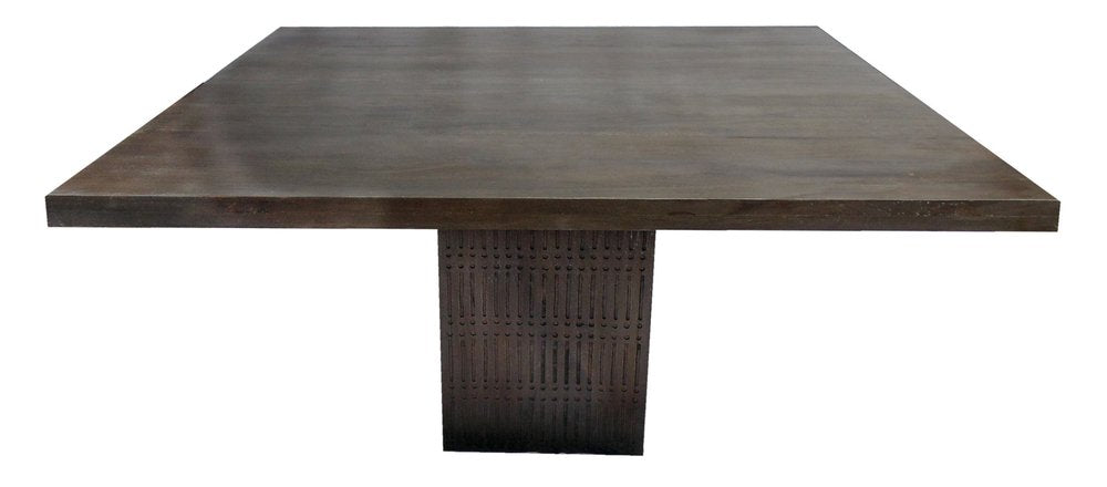 Brown Solid Wood Dining Table - 42-inch