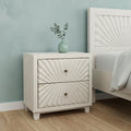 Ivory Two Drawer Nightstand - 30-inch