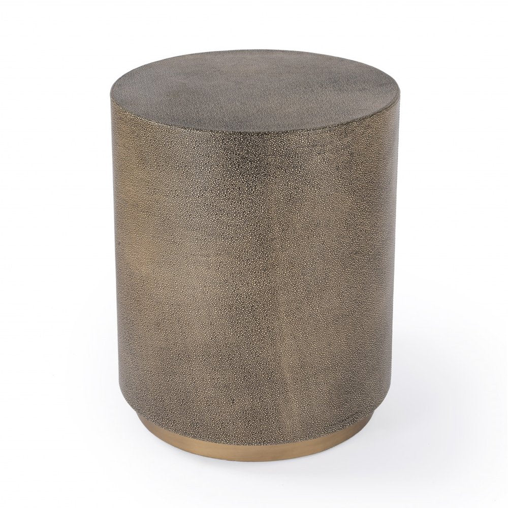 Gold Manufactured Wood Rectangular End Table - 24-inch