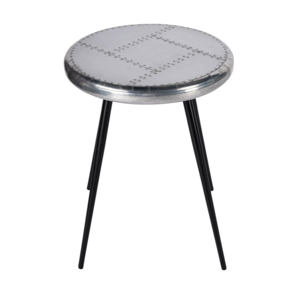 Silver Round End Table - 23-inch