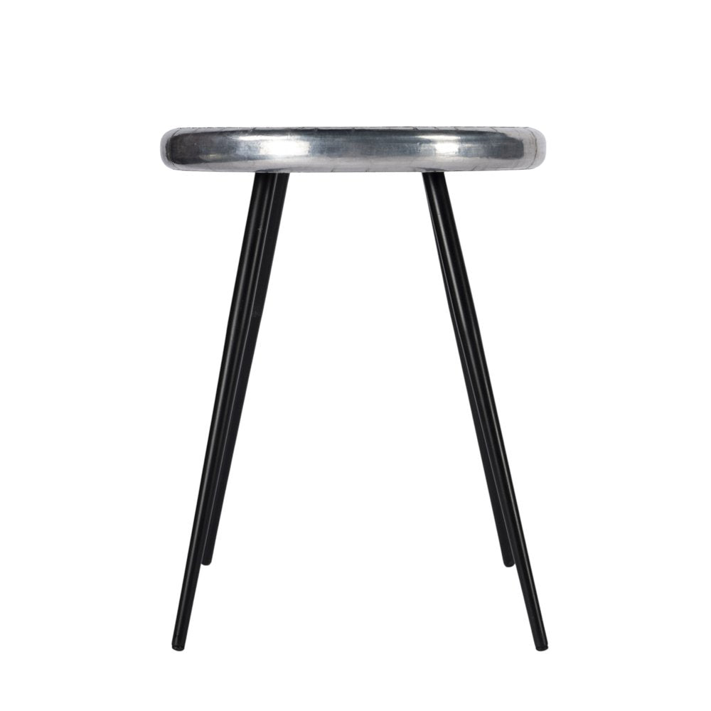 Silver Round End Table - 23-inch