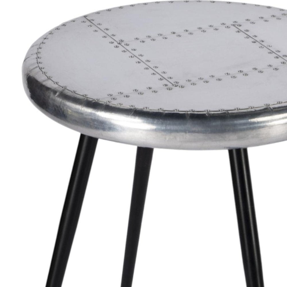 Silver Round End Table - 23-inch