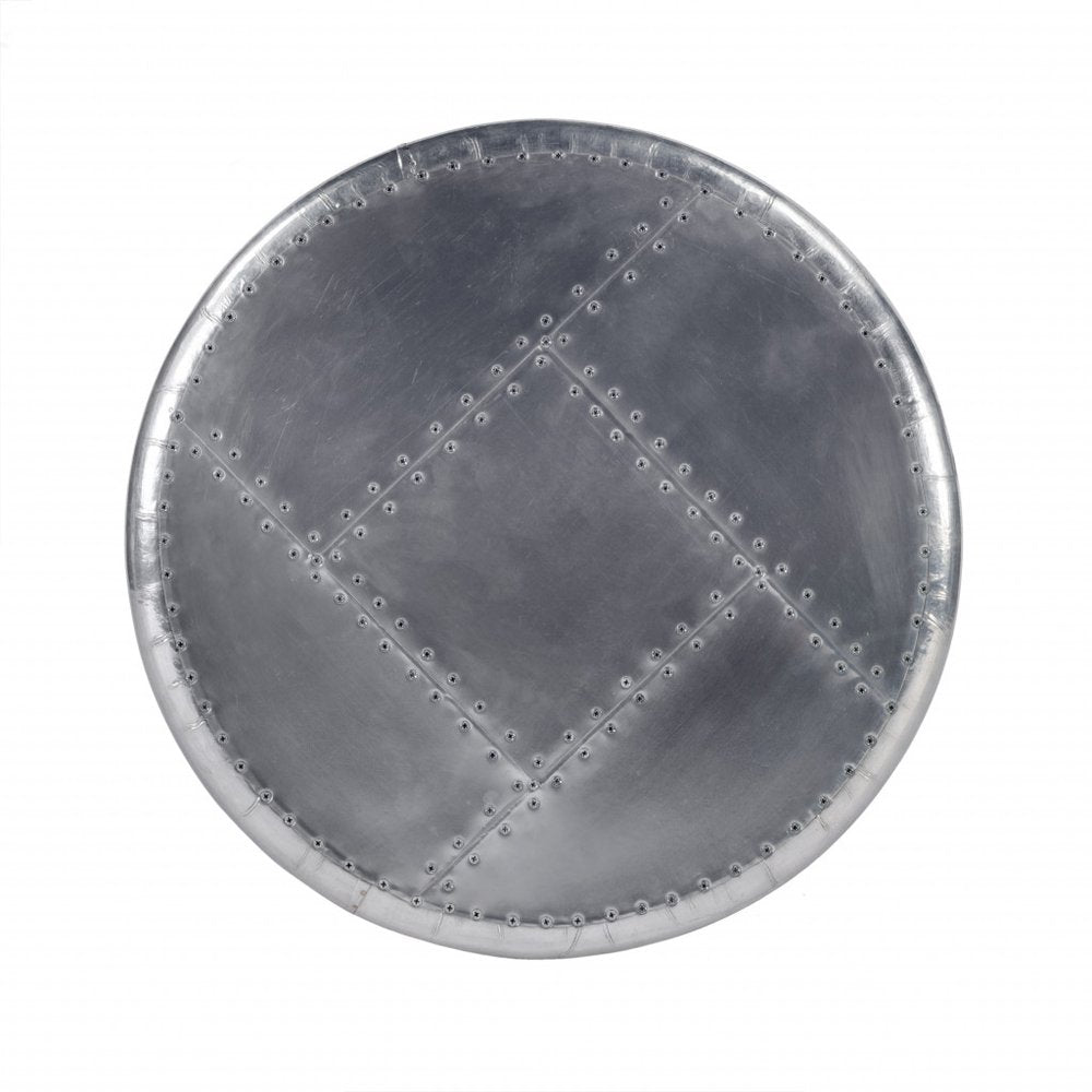 Silver Round End Table - 23-inch