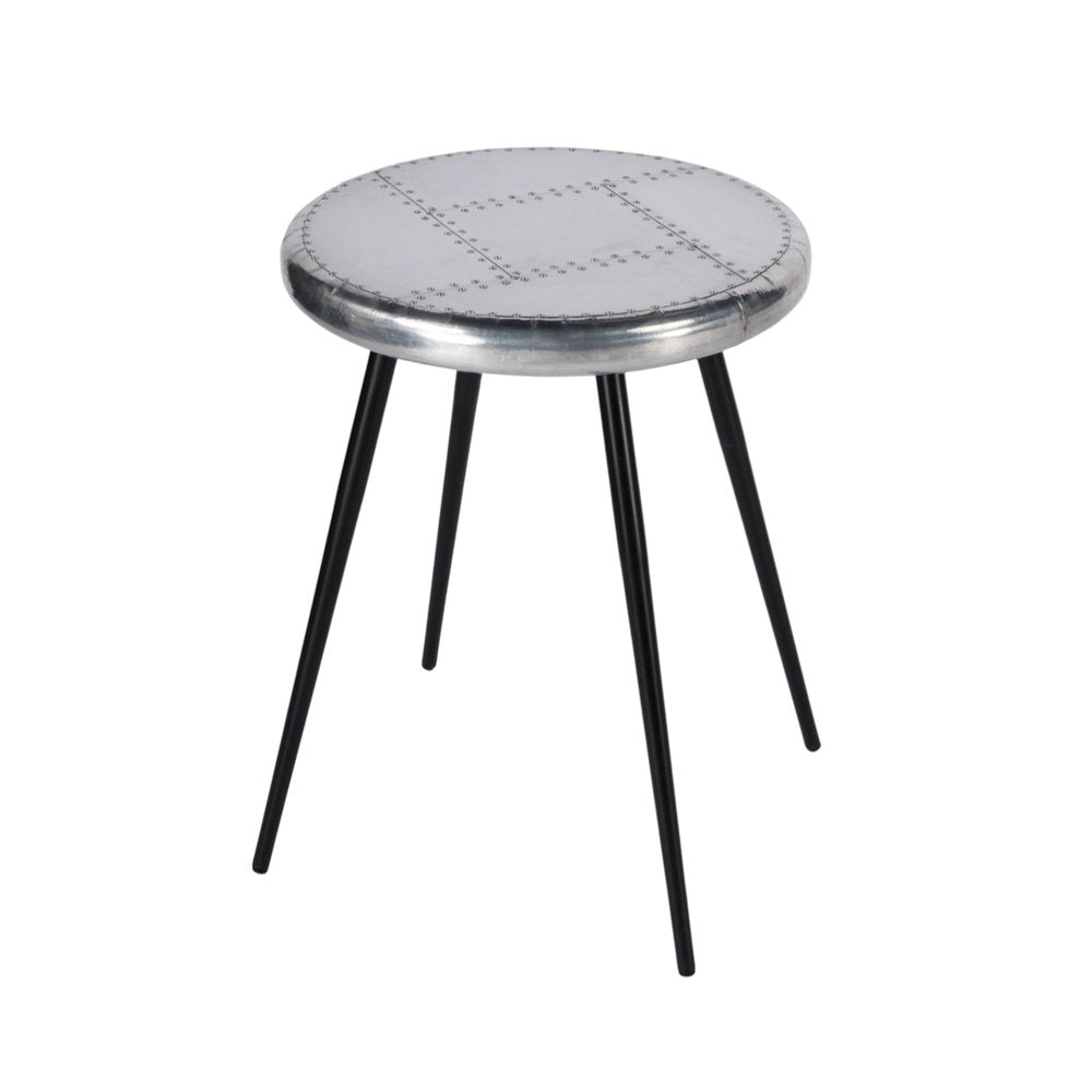 Silver Round End Table - 23-inch