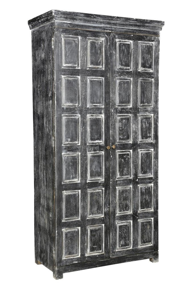 Dark Gray Solid Wood Pantry or Storage Closet - 72-inch