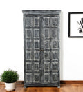 Dark Gray Solid Wood Pantry or Storage Closet - 72-inch