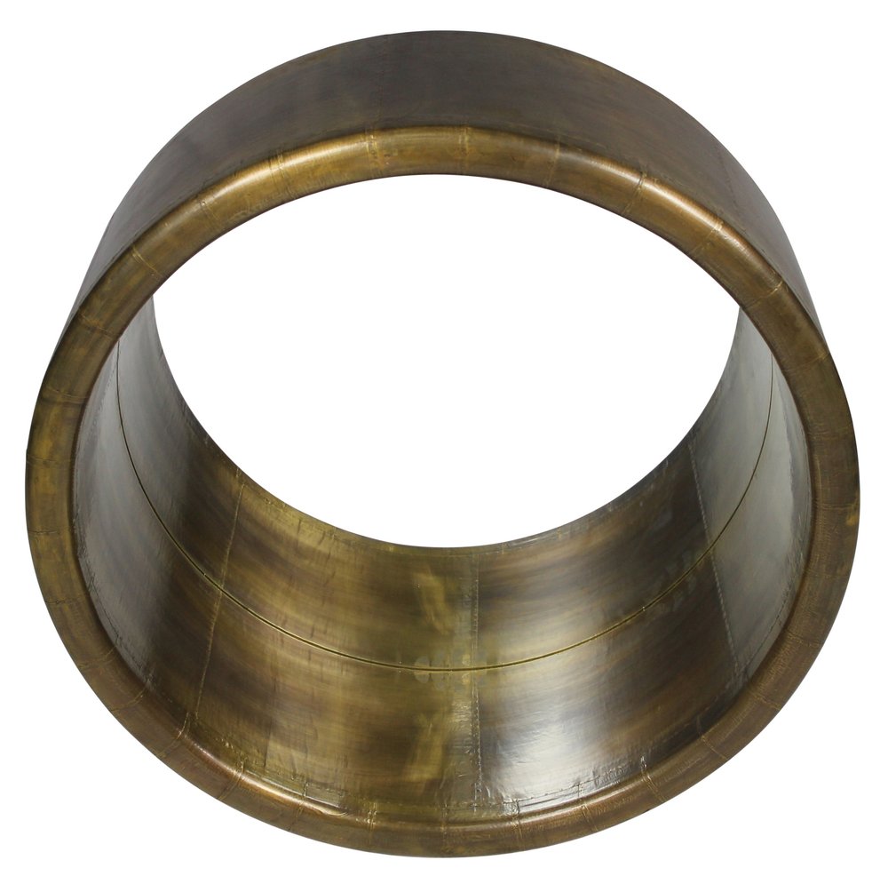 Brass Round Metal Framed Accent Mirror - 21-inch