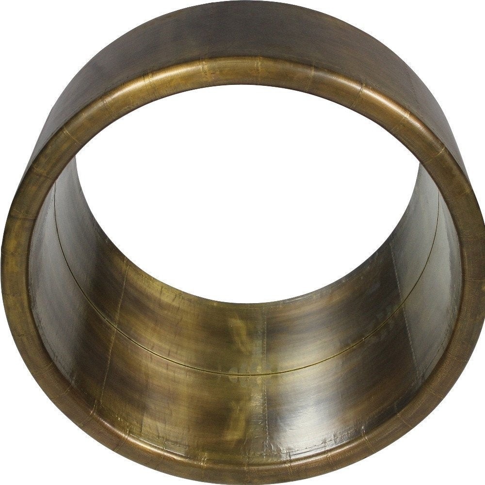 Brass Round Metal Framed Accent Mirror - 21-inch