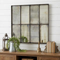 Black Square Metal Framed Accent Mirror - 40-inch