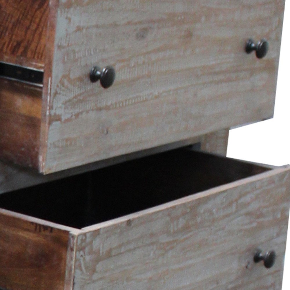 Brown Solid Wood Six Drawer Double Dresser - 60-inch