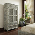 Aged Gray Solid Wood Three Drawer Gentleman's Chest - 42-inch