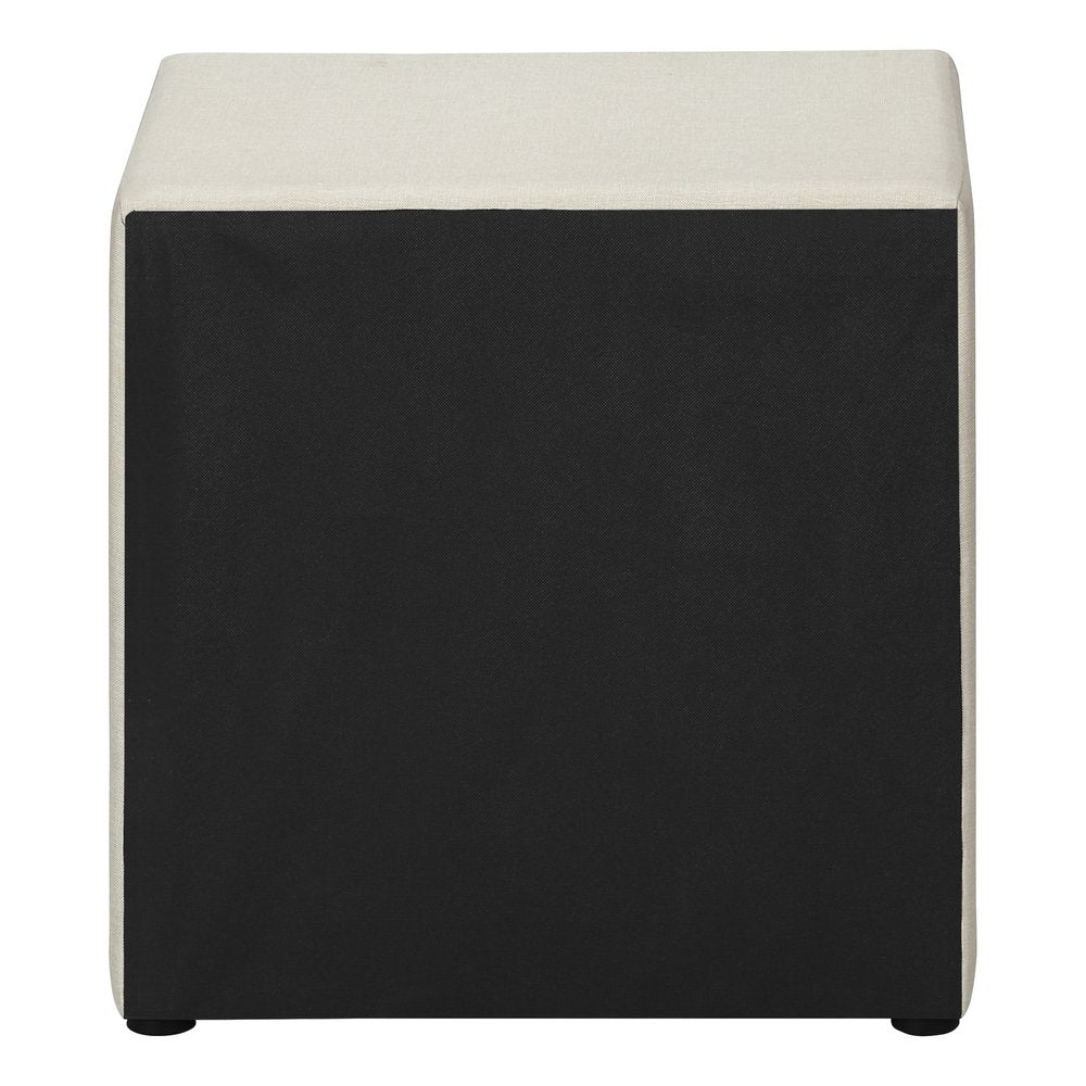 Beige Wood Two Drawer Nightstand - 21-inch