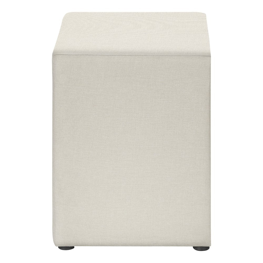 Beige Wood Two Drawer Nightstand - 21-inch