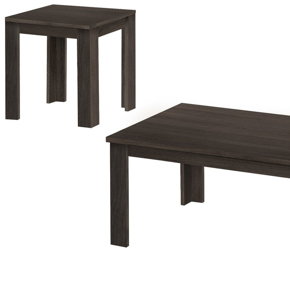 Set of Three 44 Oak Coffee Table