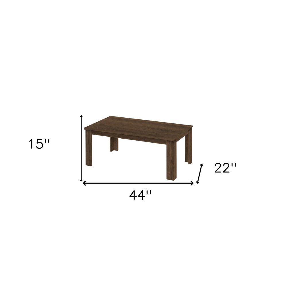 Set of Three 44 Dark Brown Coffee Table