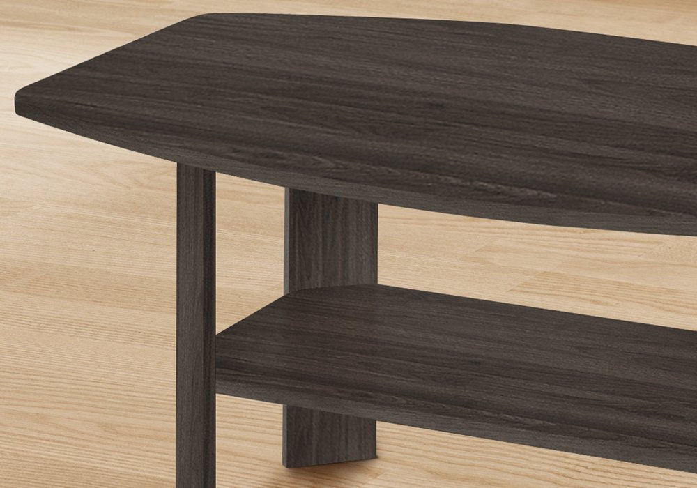 Set of Three 36 Oak Coffee Table with Three Shelves