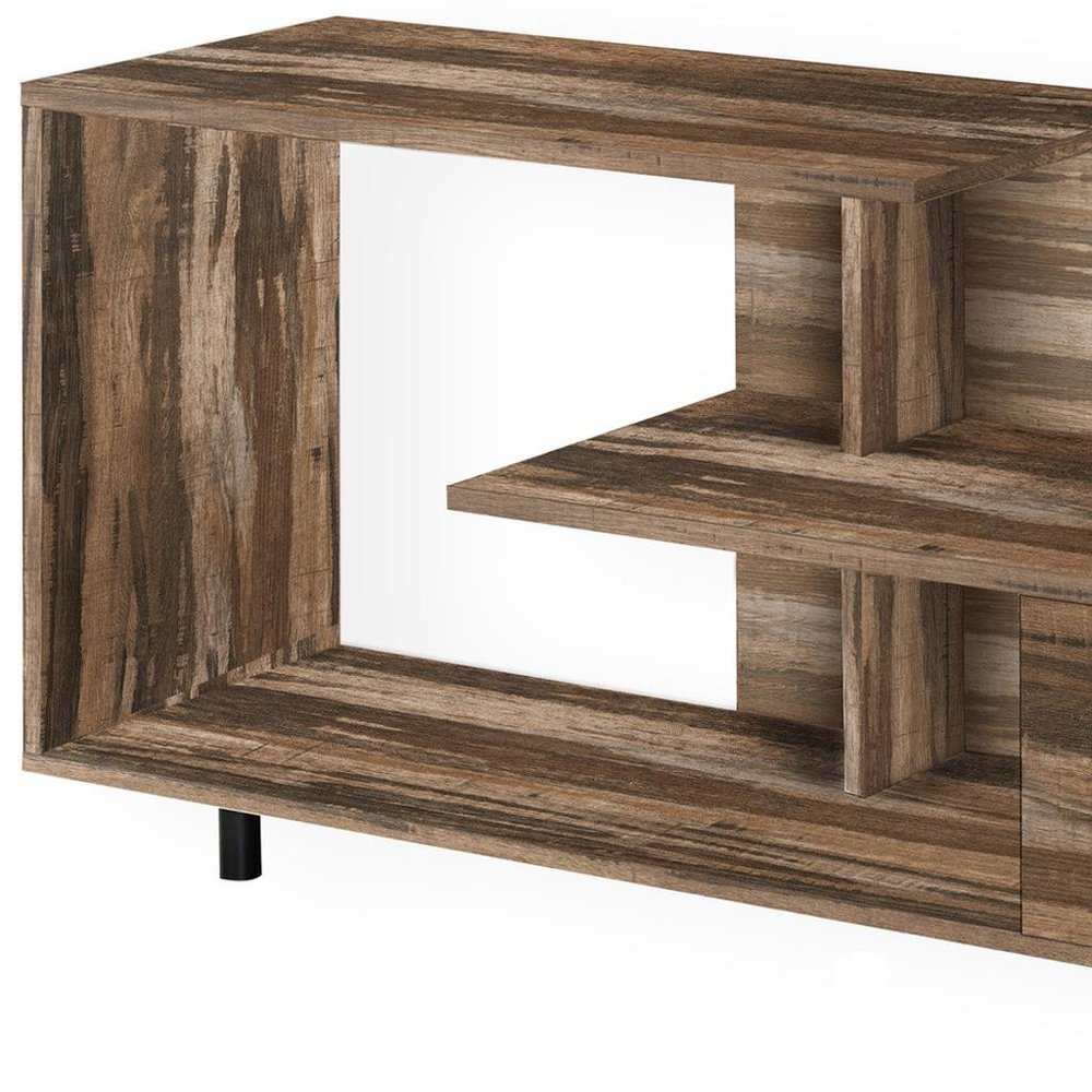 Brown Cabinet Enclosed Storage TV Stand - 47-inch