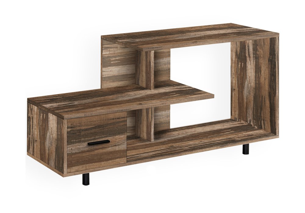 Brown Cabinet Enclosed Storage TV Stand - 47-inch