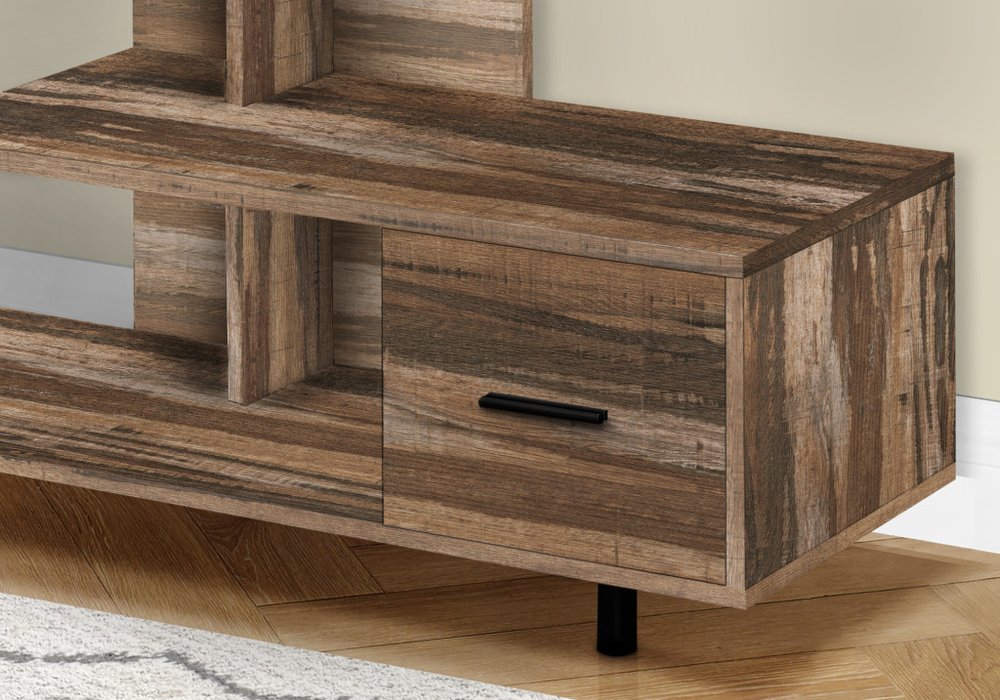 Brown Cabinet Enclosed Storage TV Stand - 47-inch