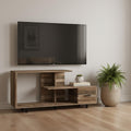 Brown Cabinet Enclosed Storage TV Stand - 47-inch