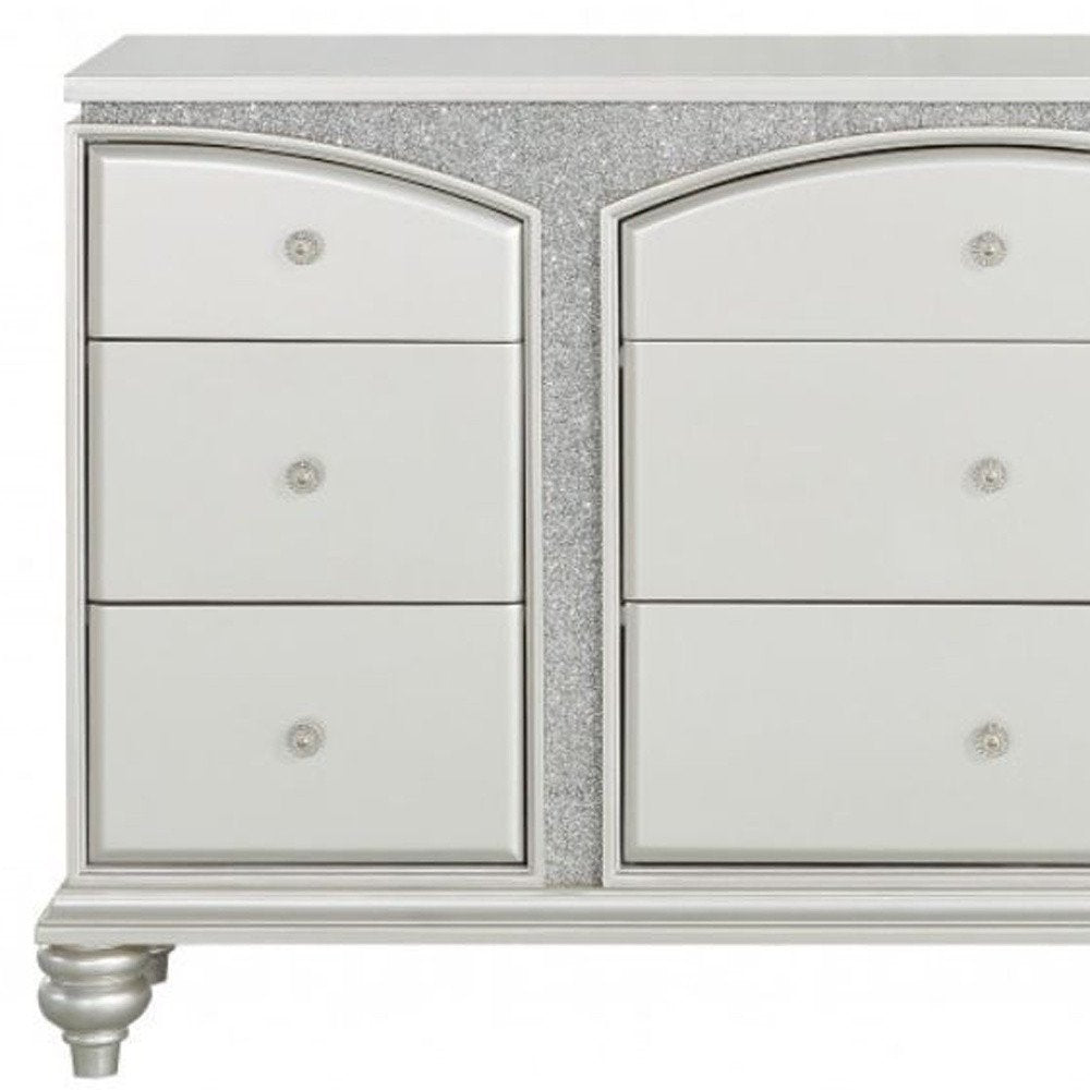 Platinum Manufactured Wood Nine Drawer Dresser - 66-inch
