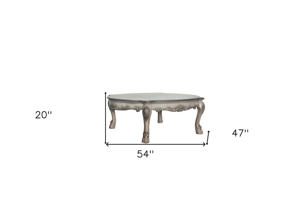 Bone Wood Coffee Table - 54-inch