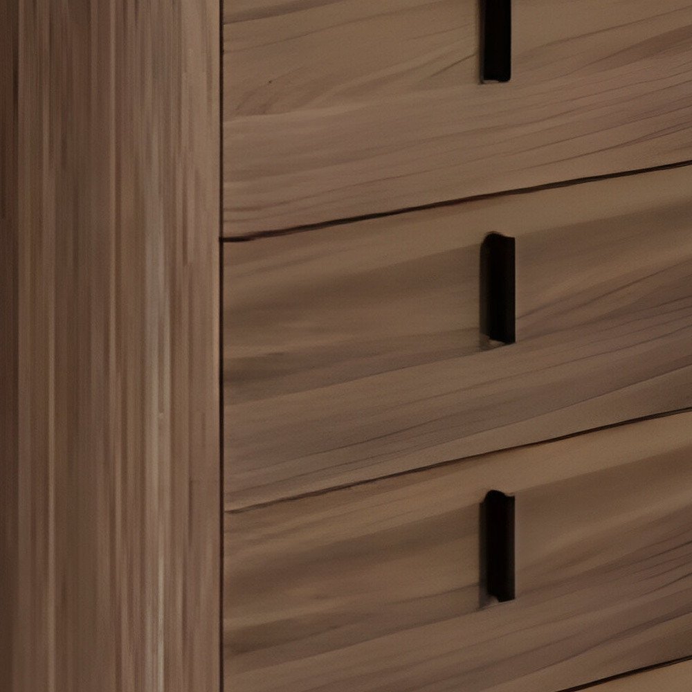 Brown Wood Three Drawer Dresser - 55-inch