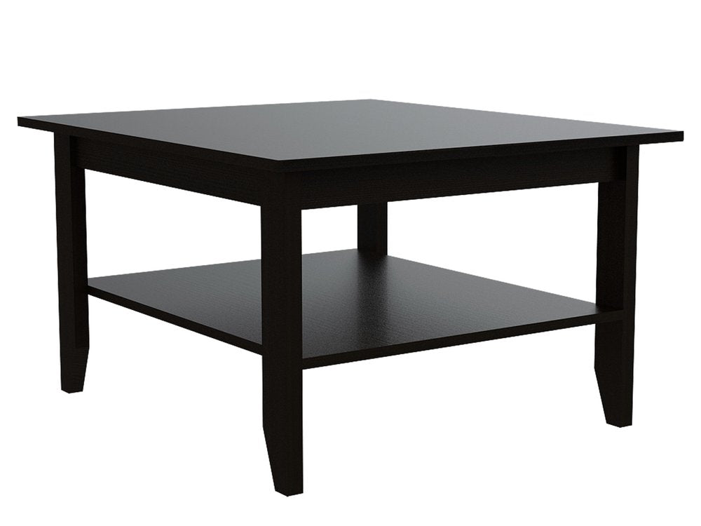 Brown and Black Open Shelving Bar Cart and Coffee Table - 22-inch