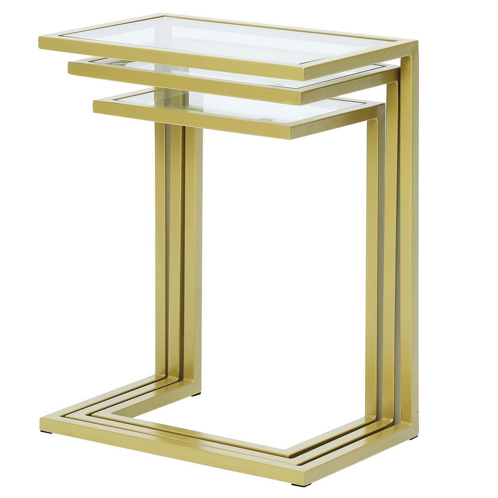 Chrome Glass Rectangular End Table - 24-inch