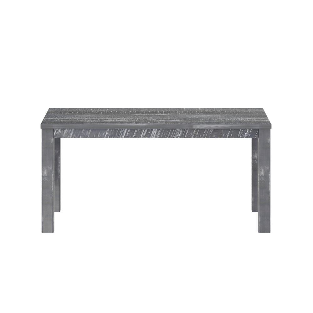 Gray Solid Wood Dining Table - 35-inch
