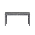 Gray Solid Wood Dining Table - 35-inch