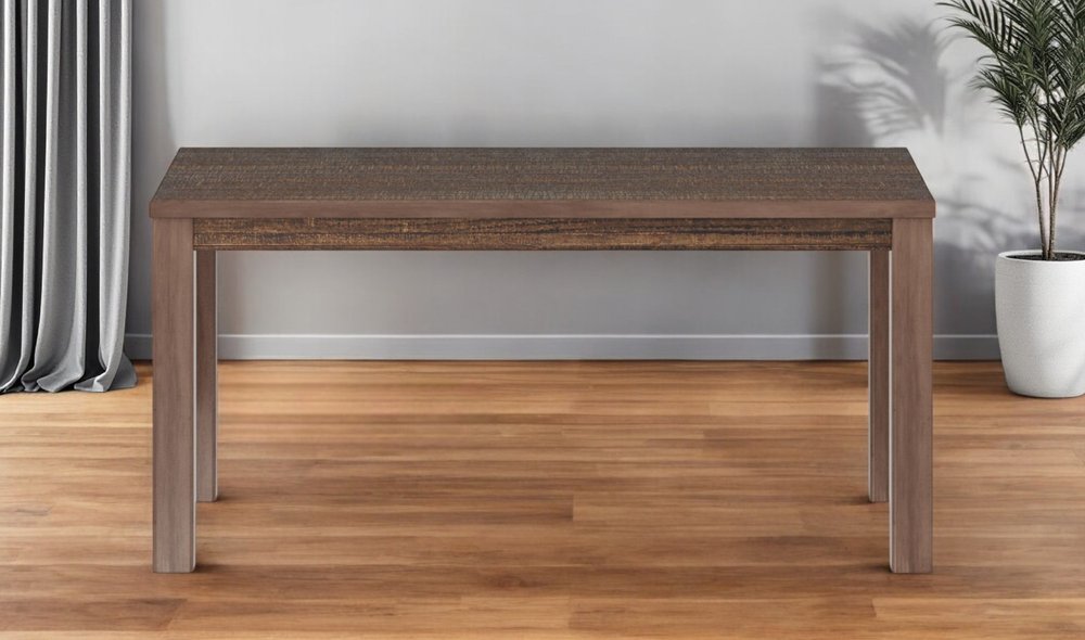 Espresso Solid Wood Dining Table - 35-inch