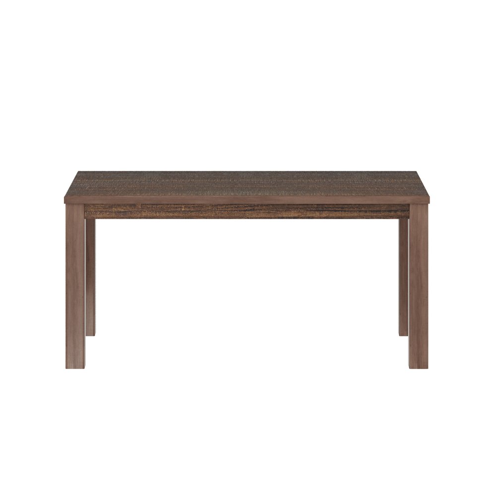 Espresso Solid Wood Dining Table - 35-inch