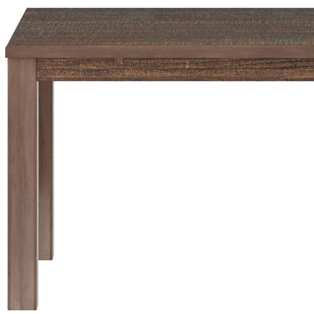 Espresso Solid Wood Dining Table - 35-inch