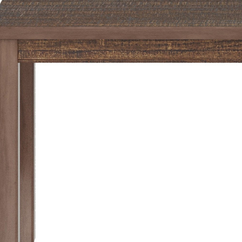 Espresso Solid Wood Dining Table - 35-inch