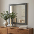 Gray Wood Framed Accent Mirror - 36-inch