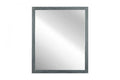Dark Gray Solid Wood Framed Accent Mirror - 40-inch