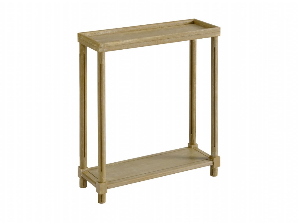 Set of Two 24 Oak Brown Wood Rectangular End Tables with Shelf