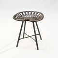 Copper Iron Backless Bar Chair - 18-inch
