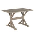 Gray Solid Wood Trestle Writing Desk - 48-inch