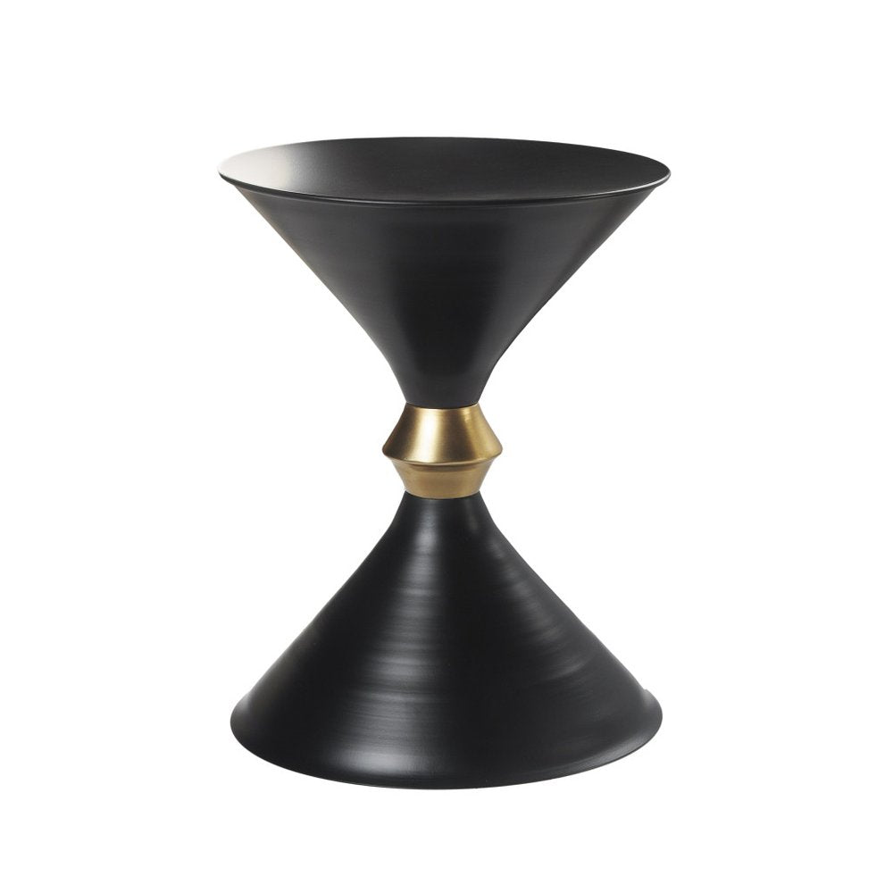 Black Iron End Table - 18-inch