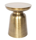 Gold Iron Round End Table - 19-inch