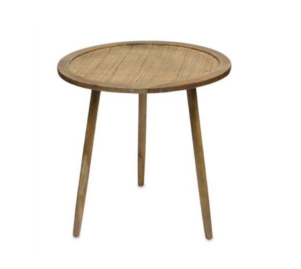 Set of Three 24 Brown Round End Tables