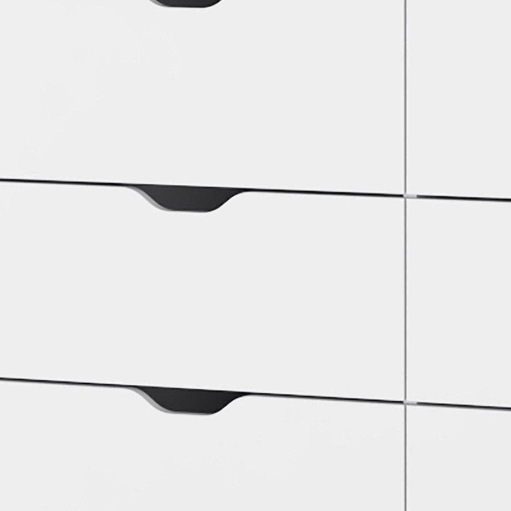 White Six Drawer Dresser - 42-inch
